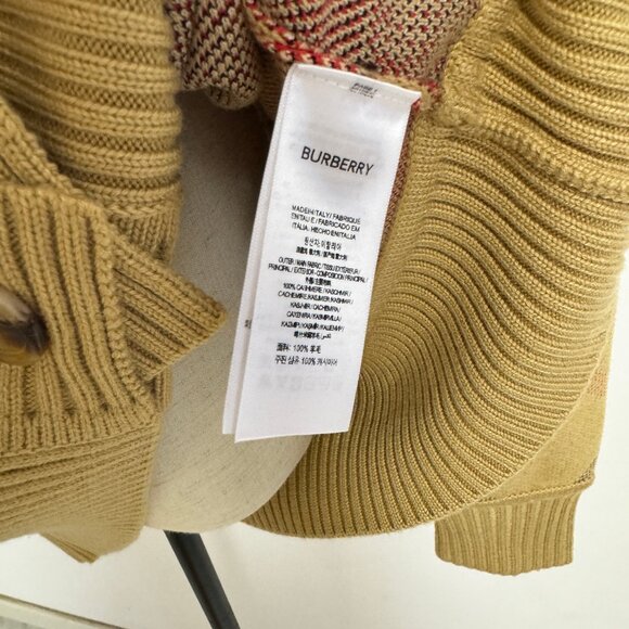 Burberry vintage check merino wool-blend cardigan - brown - Picture 11 of 11